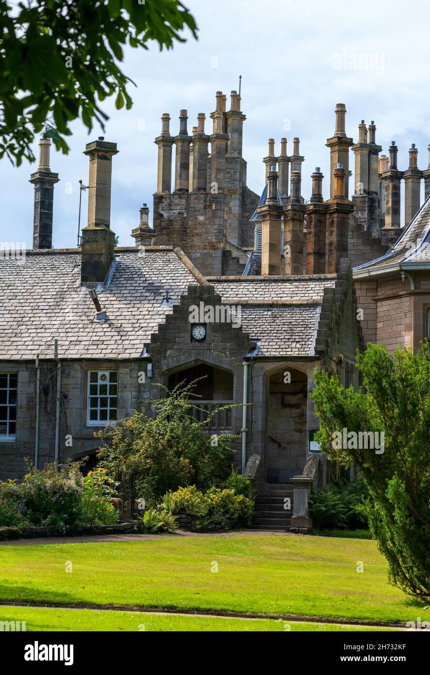 Lauriston Castle in early spring in Cramond, Edinburgh, Scotland, UK