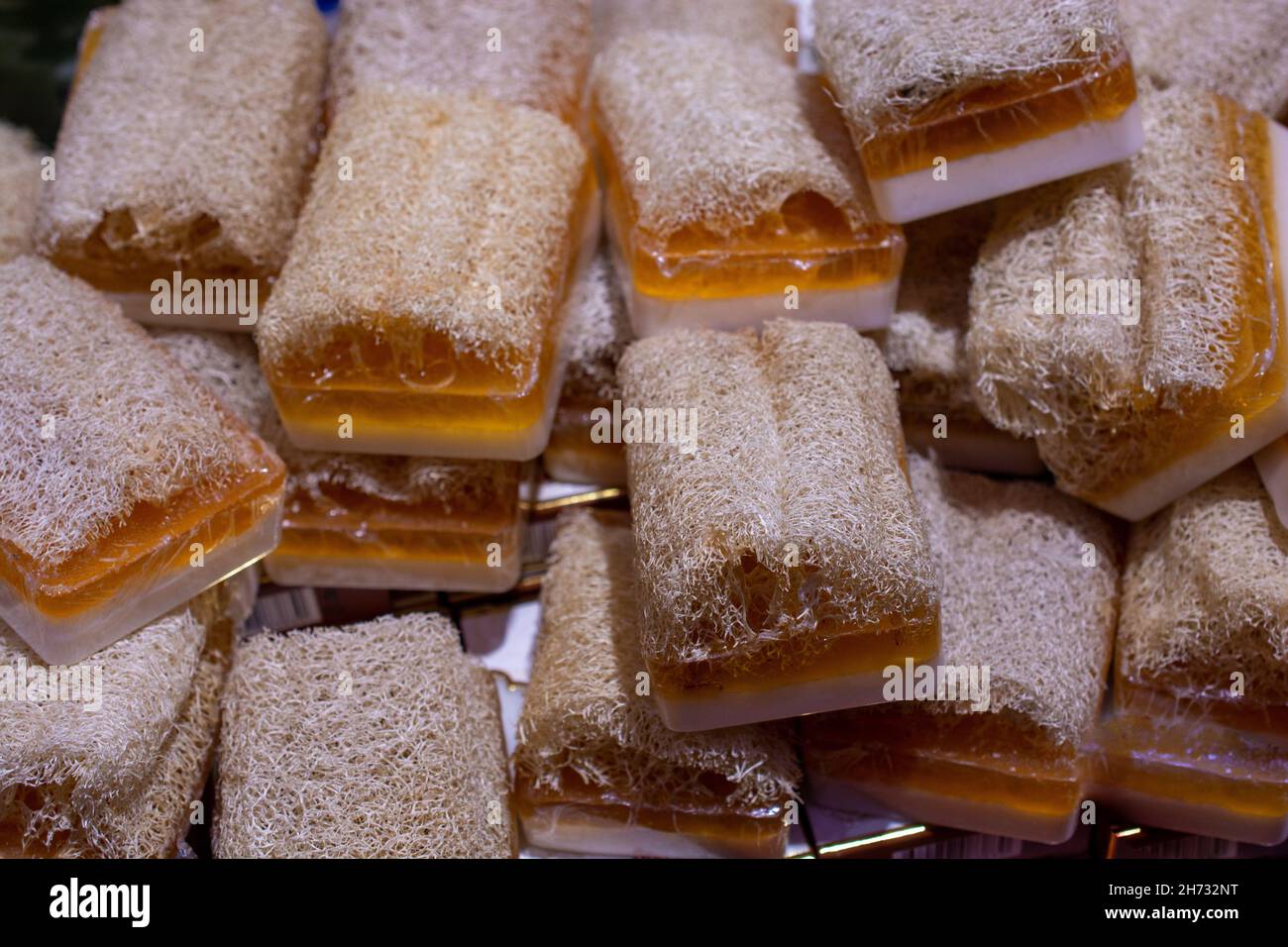 Ecofriendly exfoliating bars of soap for hair and body Stock Photo Alamy