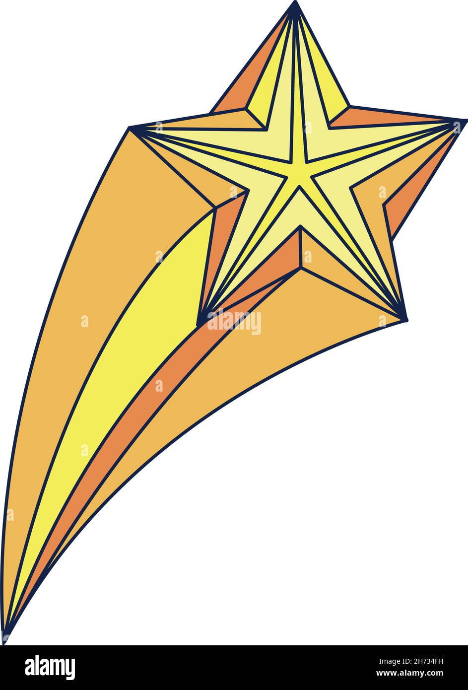 retro star golden Stock Vector Image & Art - Alamy