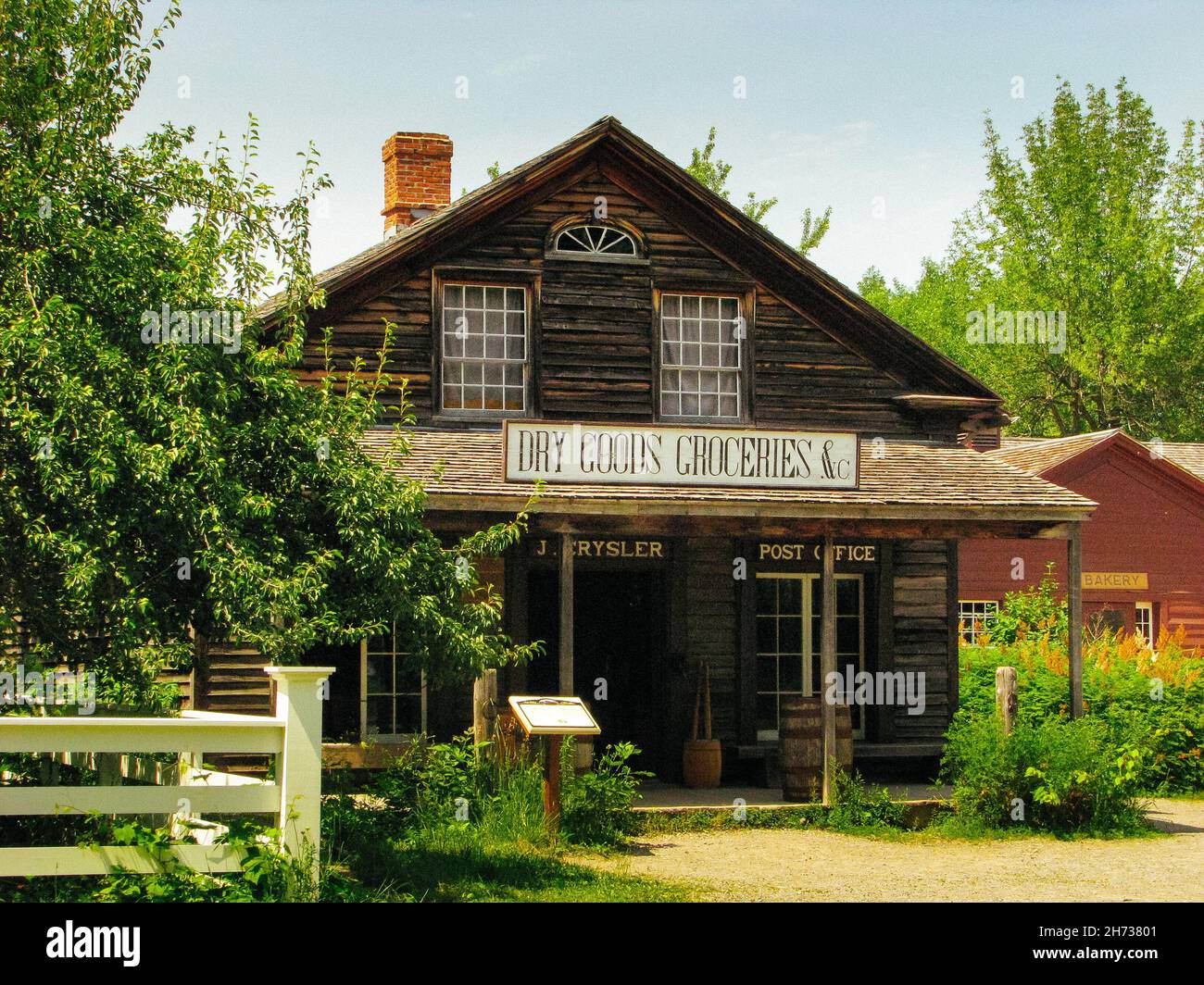 Dry Goods & Groceries store in rustic setting of Upper Canada Village