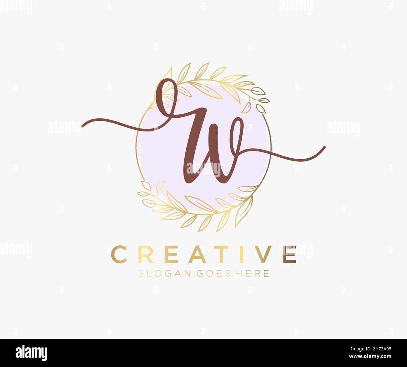 RV feminine logo. Usable for Nature, Salon, Spa, Cosmetic and Beauty ...