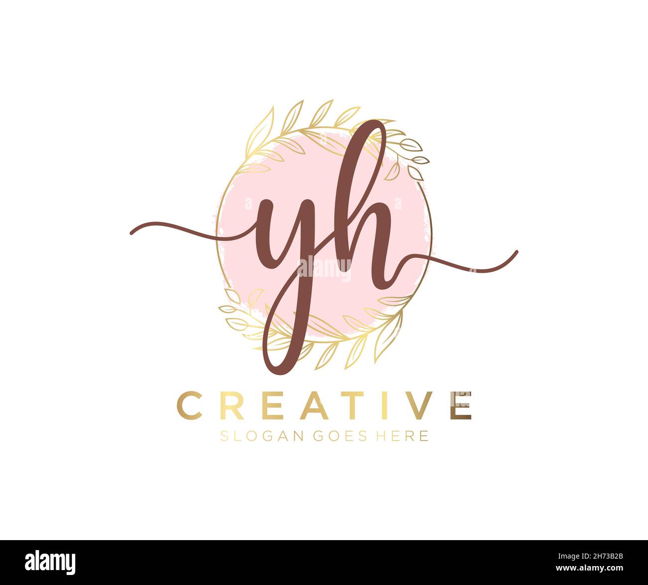 YH Logo Design Vector Template. Initial Luxury Letter YH Vector  Illustration Royalty Free SVG, Cliparts, Vectors, and Stock Illustration.  Image 161172917.