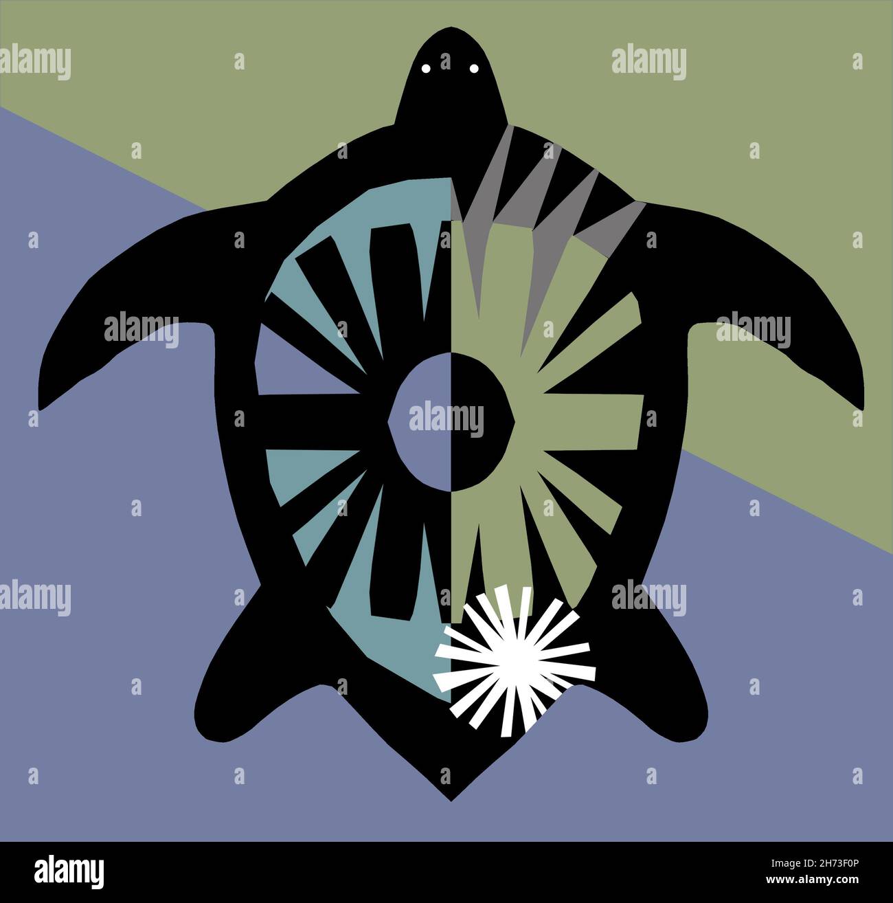 Silhouette sea turtle hi-res stock photography and images - Alamy