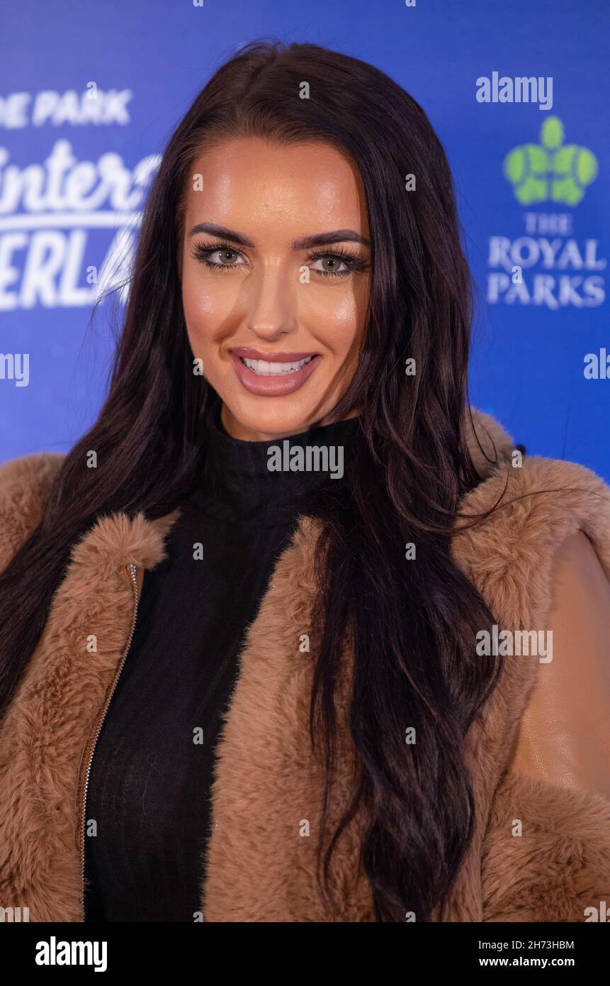 Amy Day attends the VIP Preview evening of Hyde Park Winter Wonderland in  London. (Photo by Gary Mitchell / SOPA Images/Sipa USA Stock Photo - Alamy