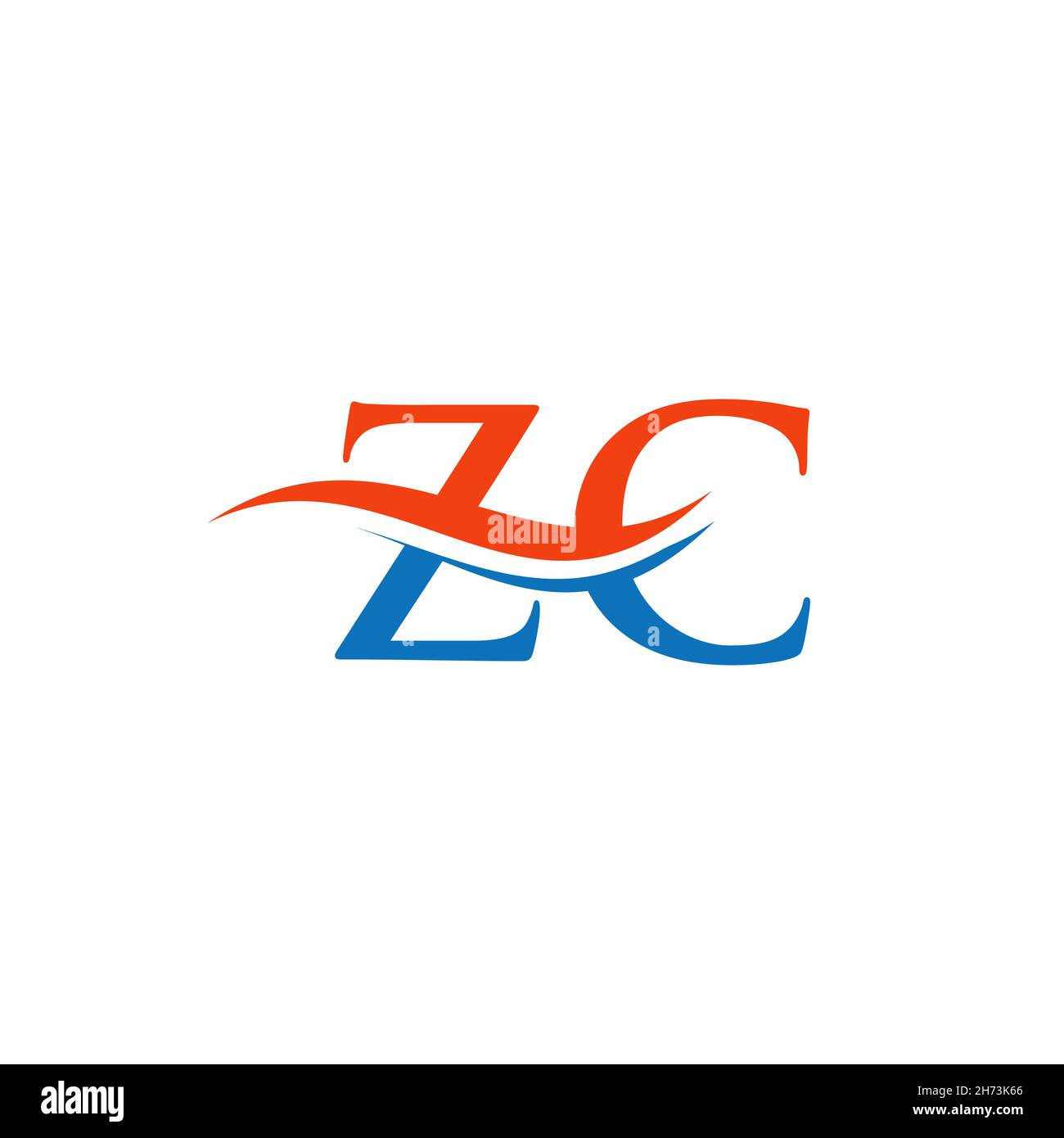 ZC Linked Logo for business and company identity. Creative Letter ZC