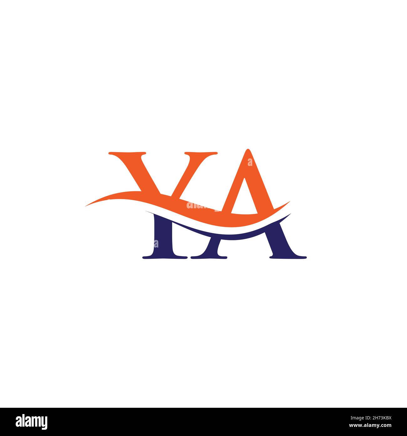 YA logo Design Premium Letter YA Logo Design with water wave concept YA logo Design Premium Letter YA Logo Design with water wave concept