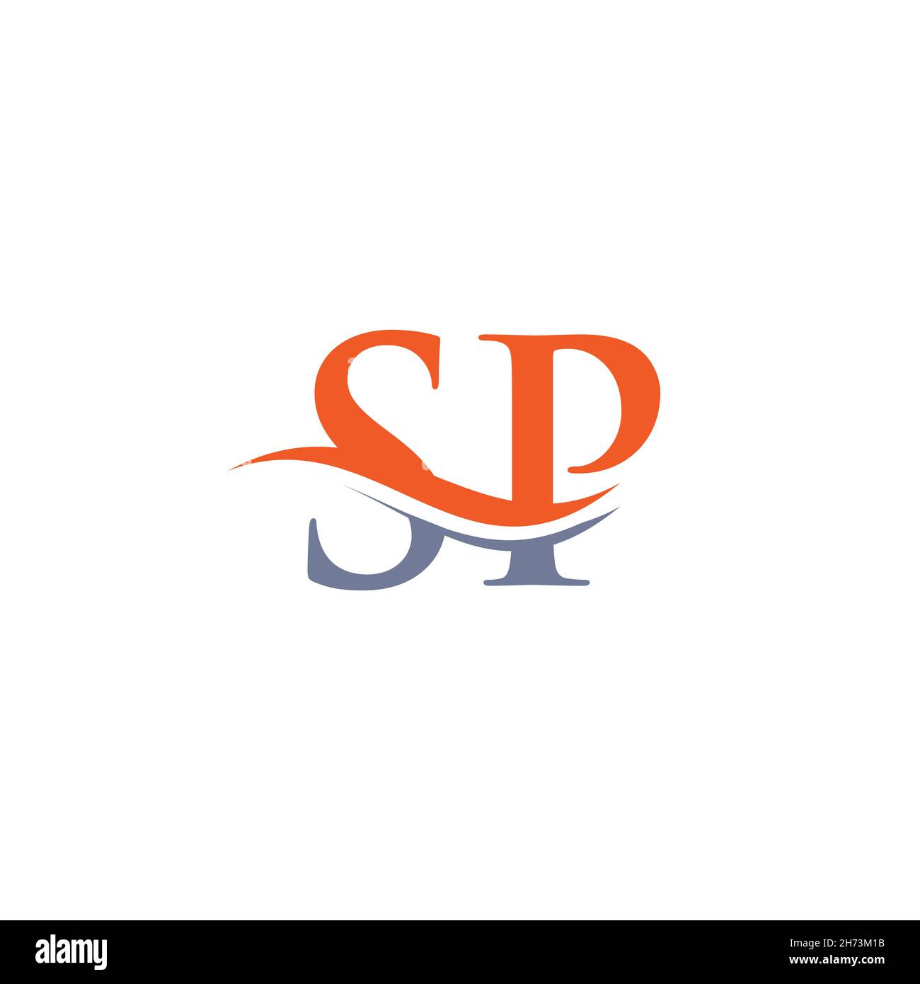 Premium Vector | Letter sp logo design. sp logotype template