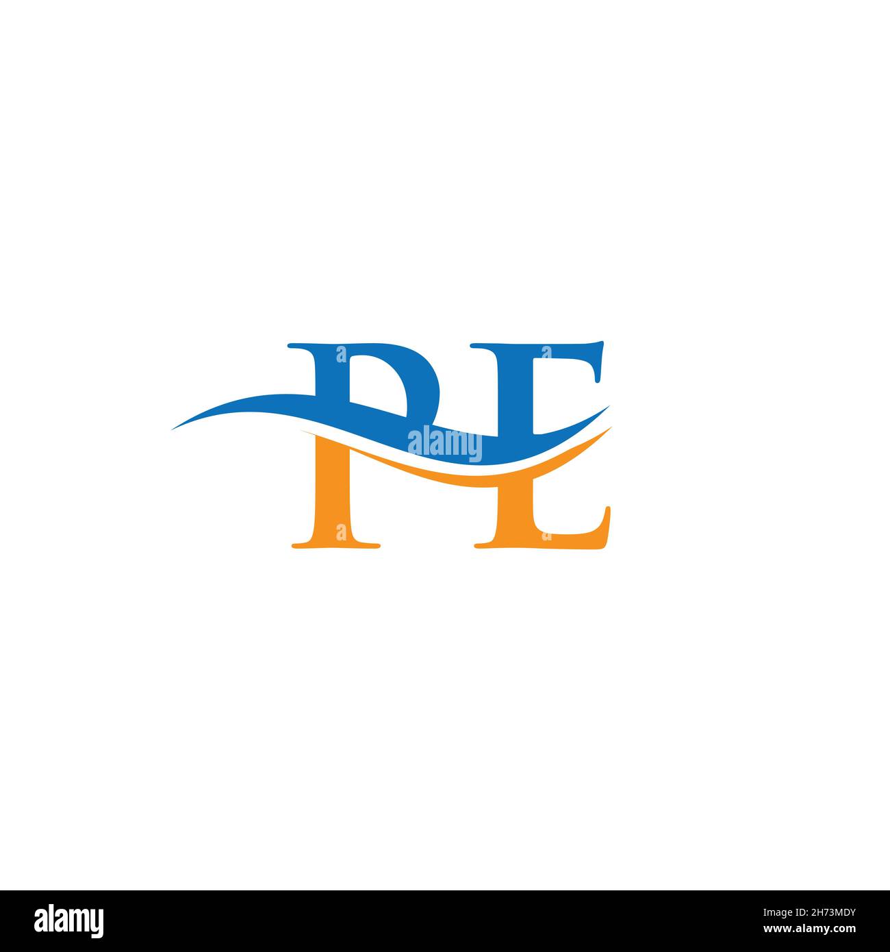 pe-linked-logo-for-business-and-company-identity-creative-letter-pe