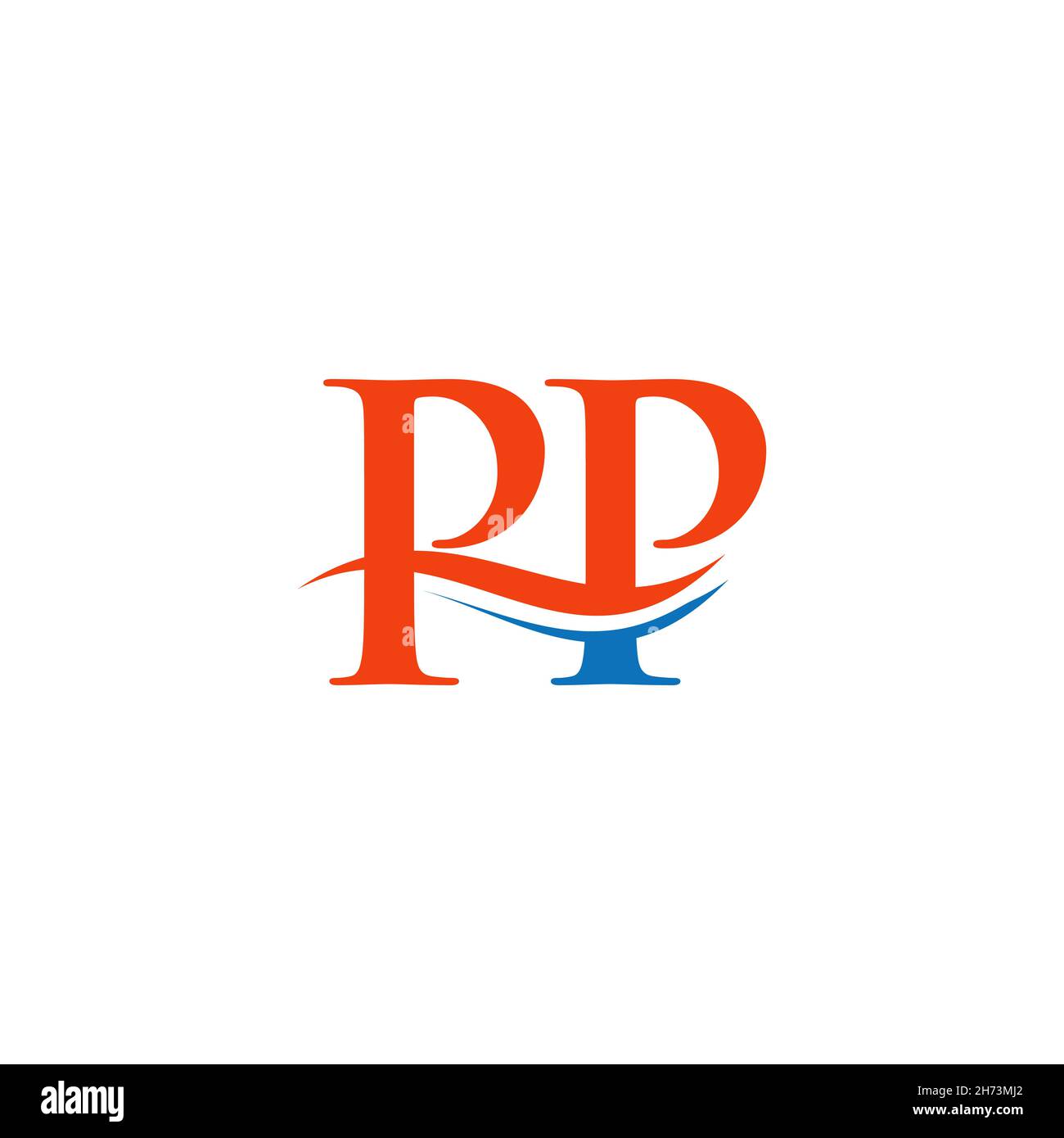 PP Logo design vector. Swoosh letter PP logo design Stock Vector Image ...