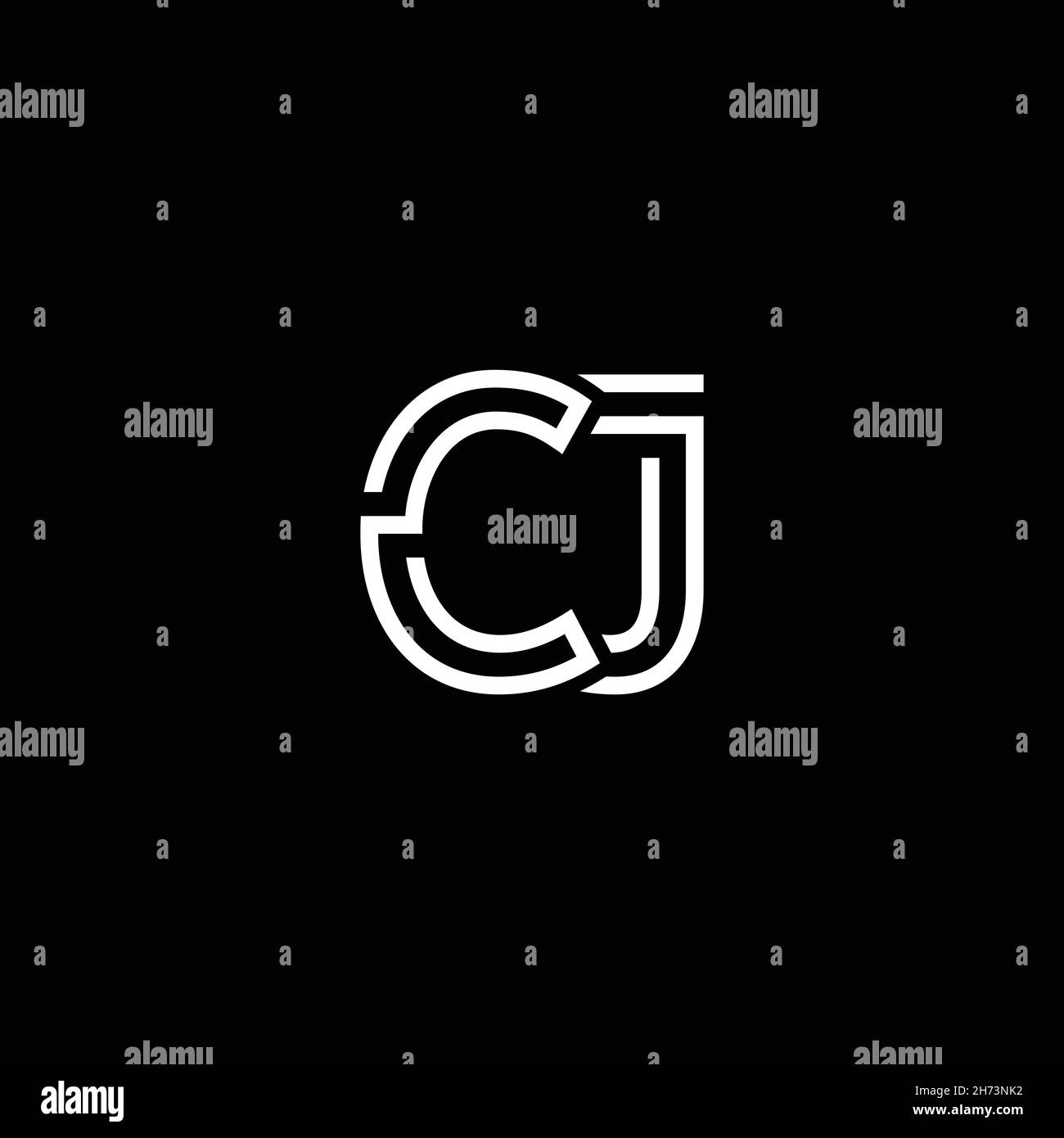Professional Innovative Initial CJ logo and CJ logo. Letter CJ Minimal ...