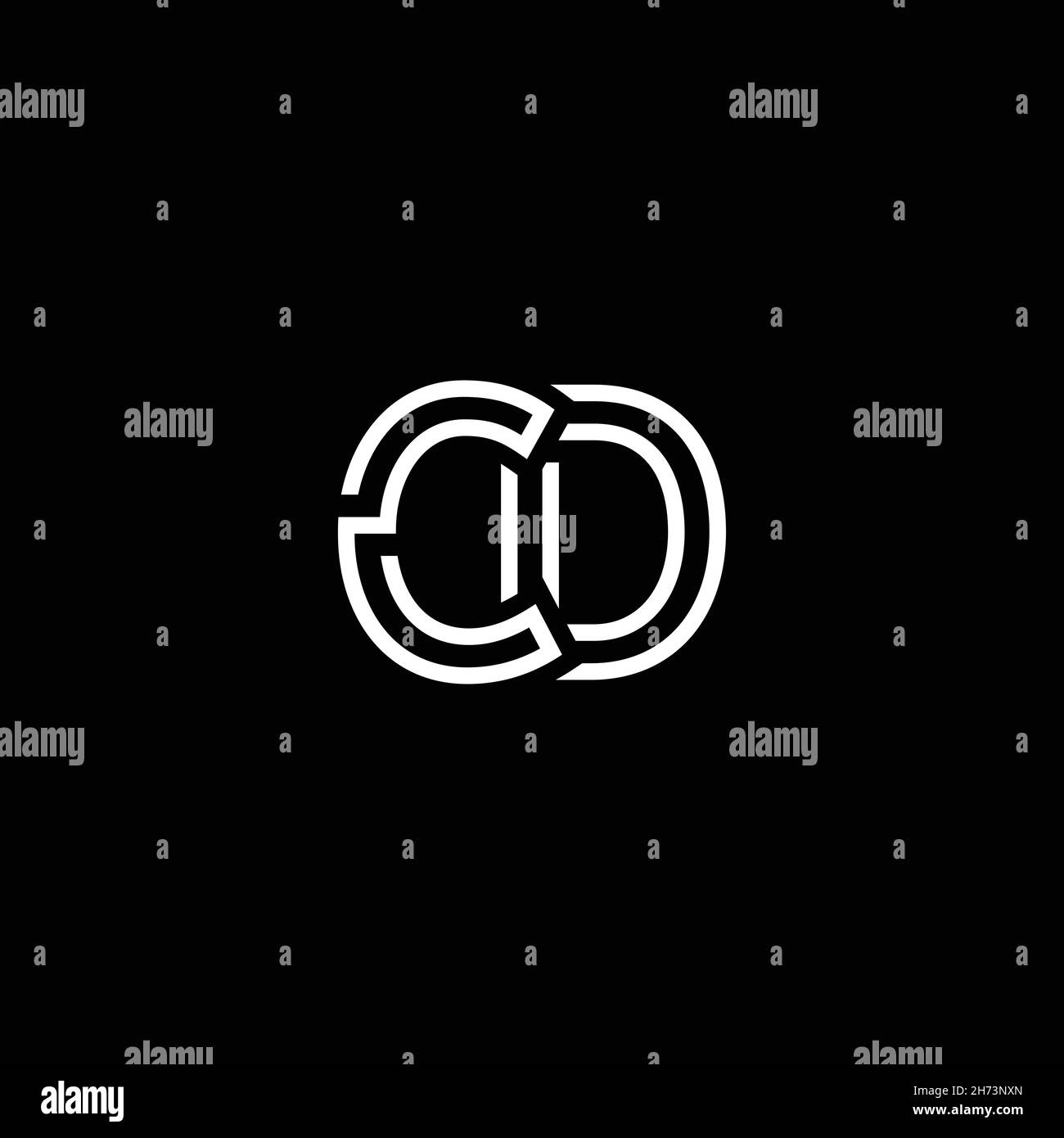 Professional Innovative Initial CD logo and CD logo. Letter CD Minimal ...