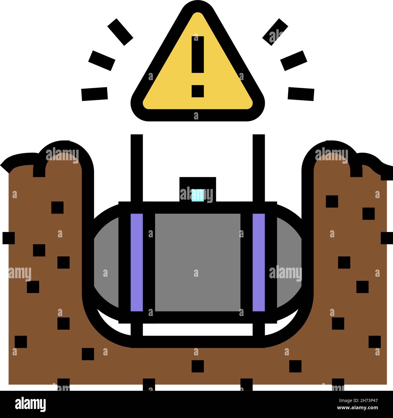 underground storage tank removal color icon vector illustration Stock Vector Image & Art Alamy