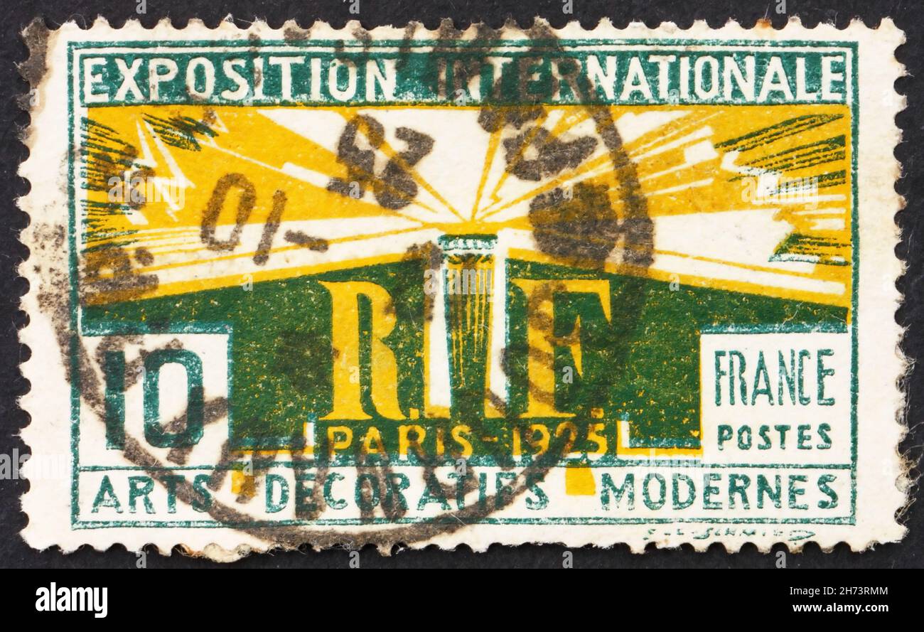 FRANCE CIRCA 1925 a stamp printed in the France shows Light and