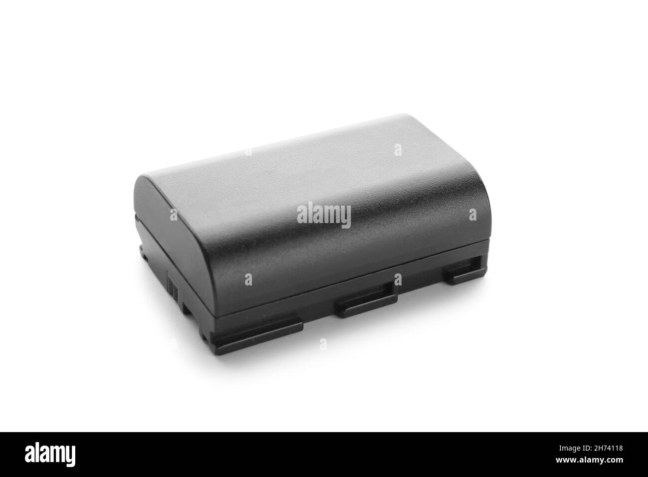 Camera battery isolated on white background Stock Photo Alamy
