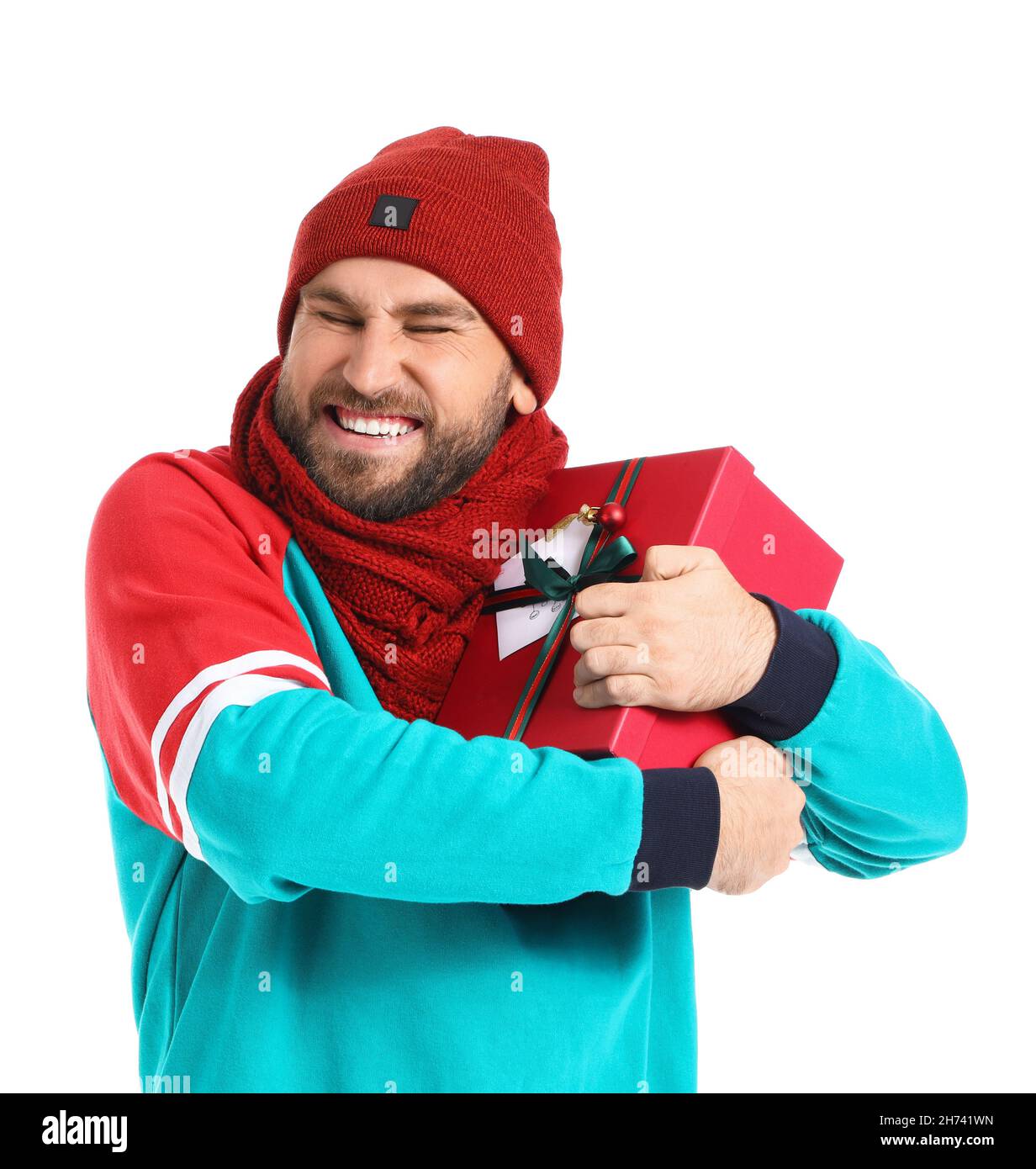 Bearded happy man boxing hi-res stock photography and images - Alamy