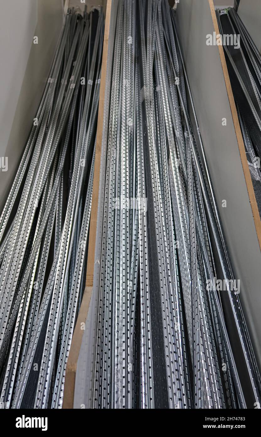Steel Rack Profiles Metal profile channel hi-res stock photography and images - Alamy
