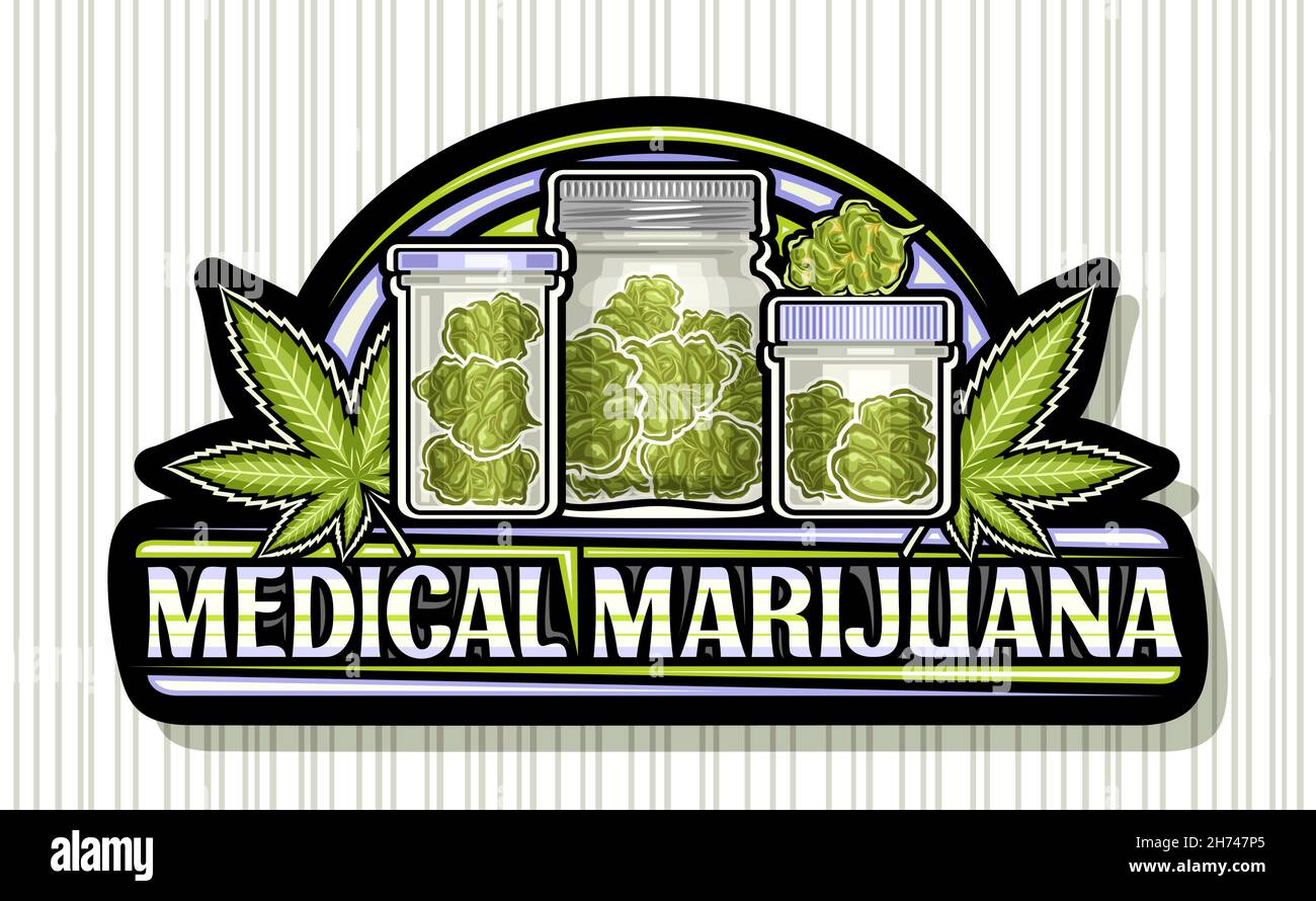Cannabis dispensary jars Stock Vector Images Alamy