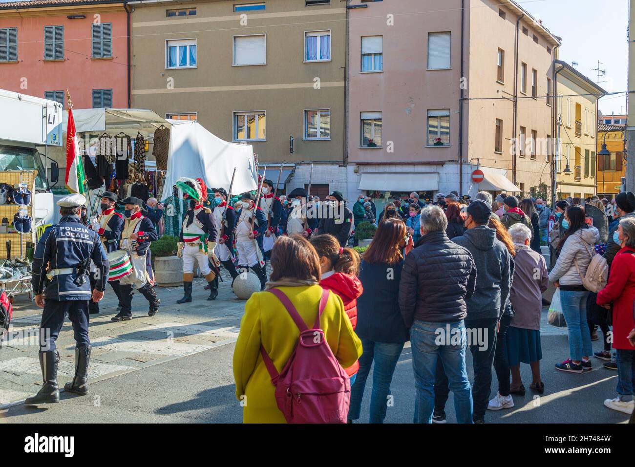 MONTECCHIO EMILIA, ITALY - Oct 24, 2021: The famous San Simone festival and  a lot of people Stock Photo - Alamy