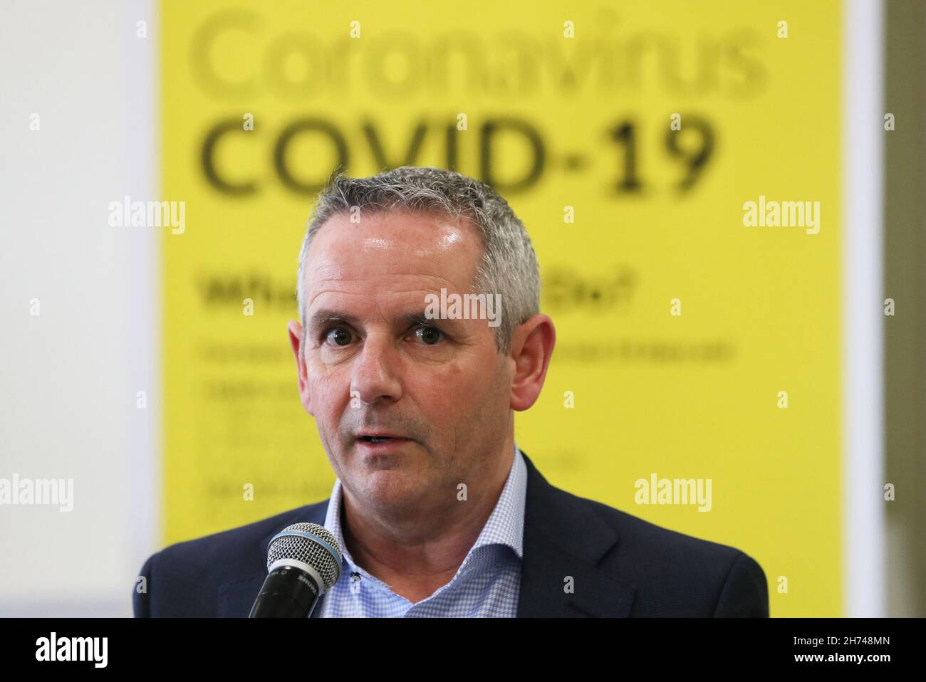 File hoto dated 13/03/20 of Paul Reid, CEO Health Service Executive (HSE), who has said Ireland is 'taking all mitigating actions' as the country copes with a surge in Covid-19 cases. Issue date: Friday March 13, 2020. Stock Photo