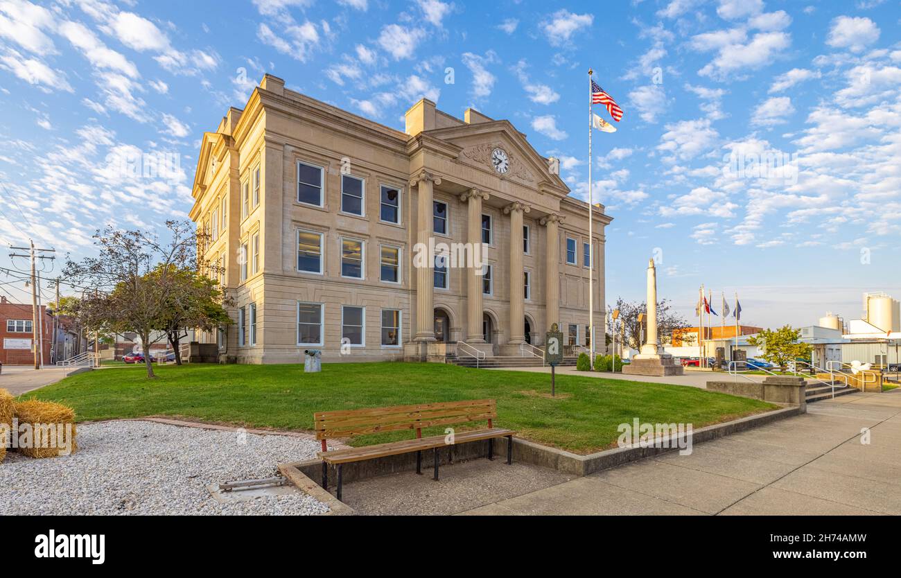 Olney, Illinois, USA - October 1, 2021: The Richland County Courthouse Stock Photo
