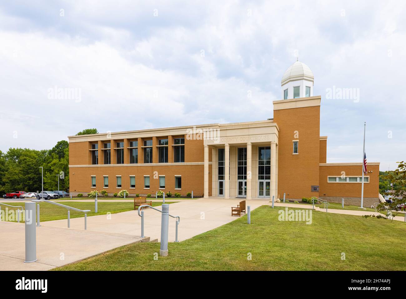 Jonesboro, Illinois, USA - October 1, 2021: The Union County Courthouse Stock Photo