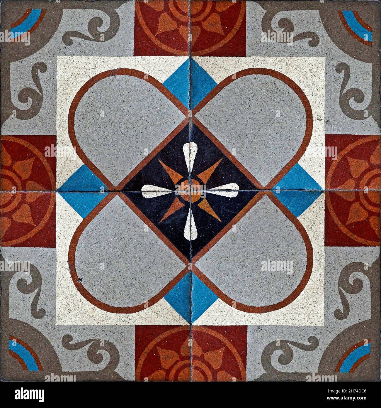 Famous Rio Tile Ancient hydraulic tiles, Rio de Janeiro Stock Photo - Alamy