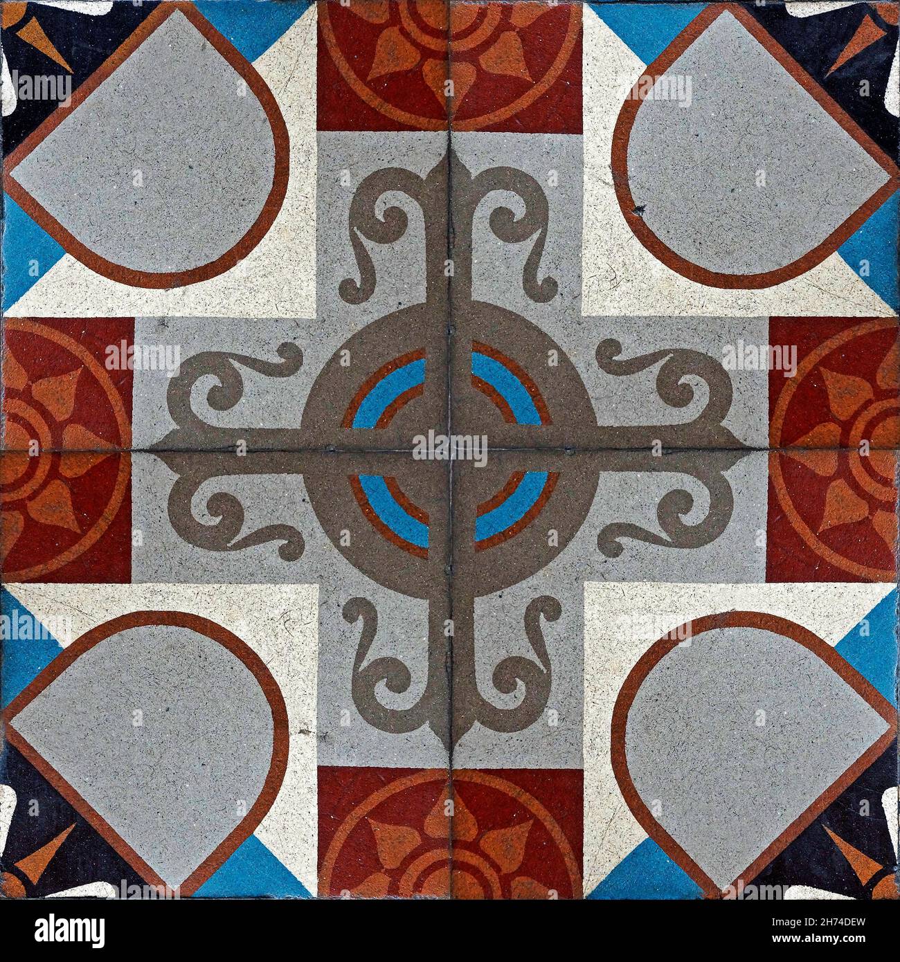 Famous Rio Tile Ancient hydraulic tiles, Rio de Janeiro Stock Photo - Alamy