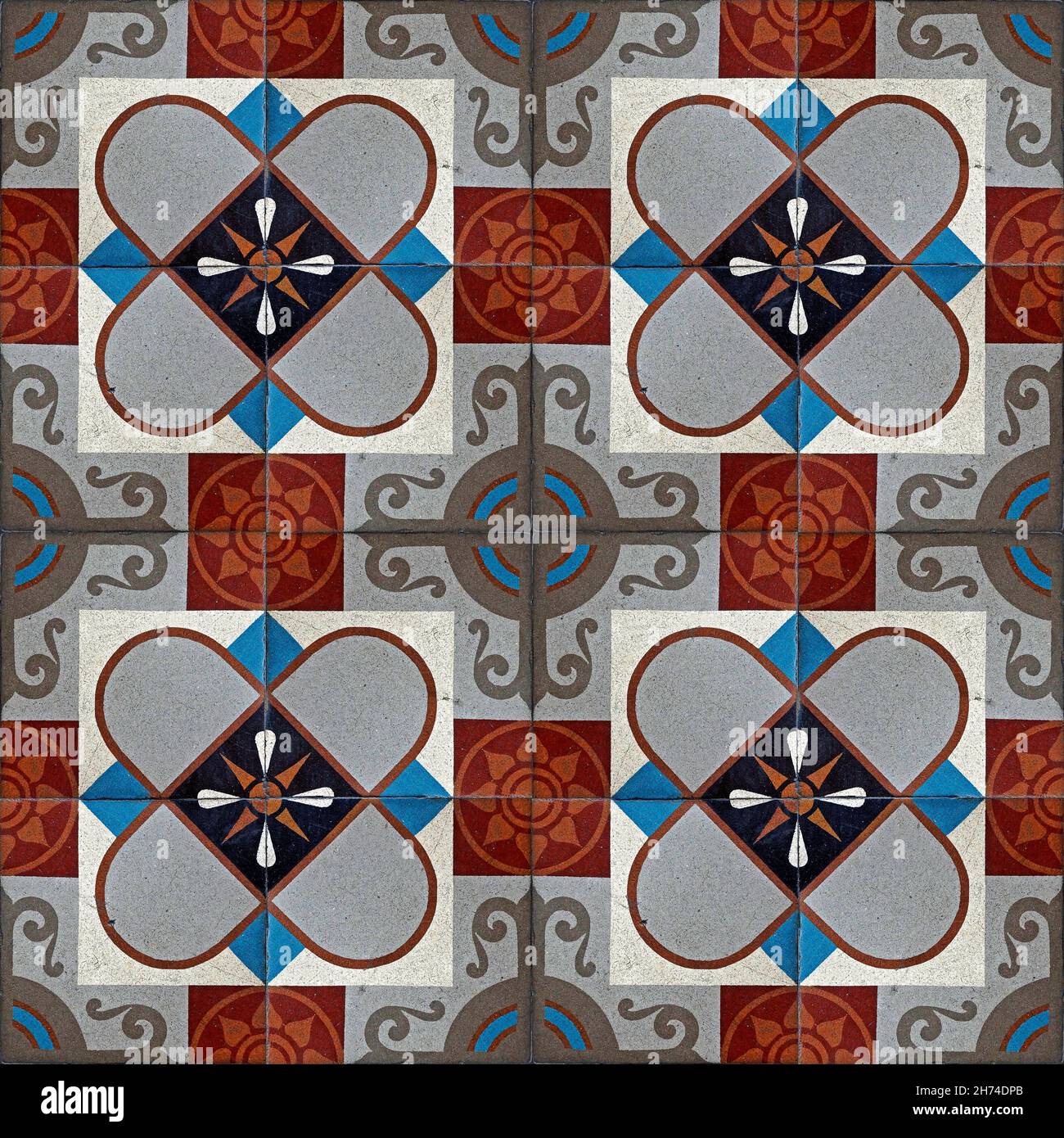 Famous Rio Tile Ancient hydraulic tiles, Rio de Janeiro Stock Photo - Alamy