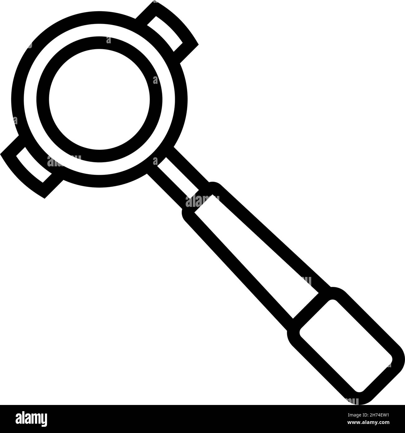 portafilter coffee tool line icon vector illustration Stock Vector