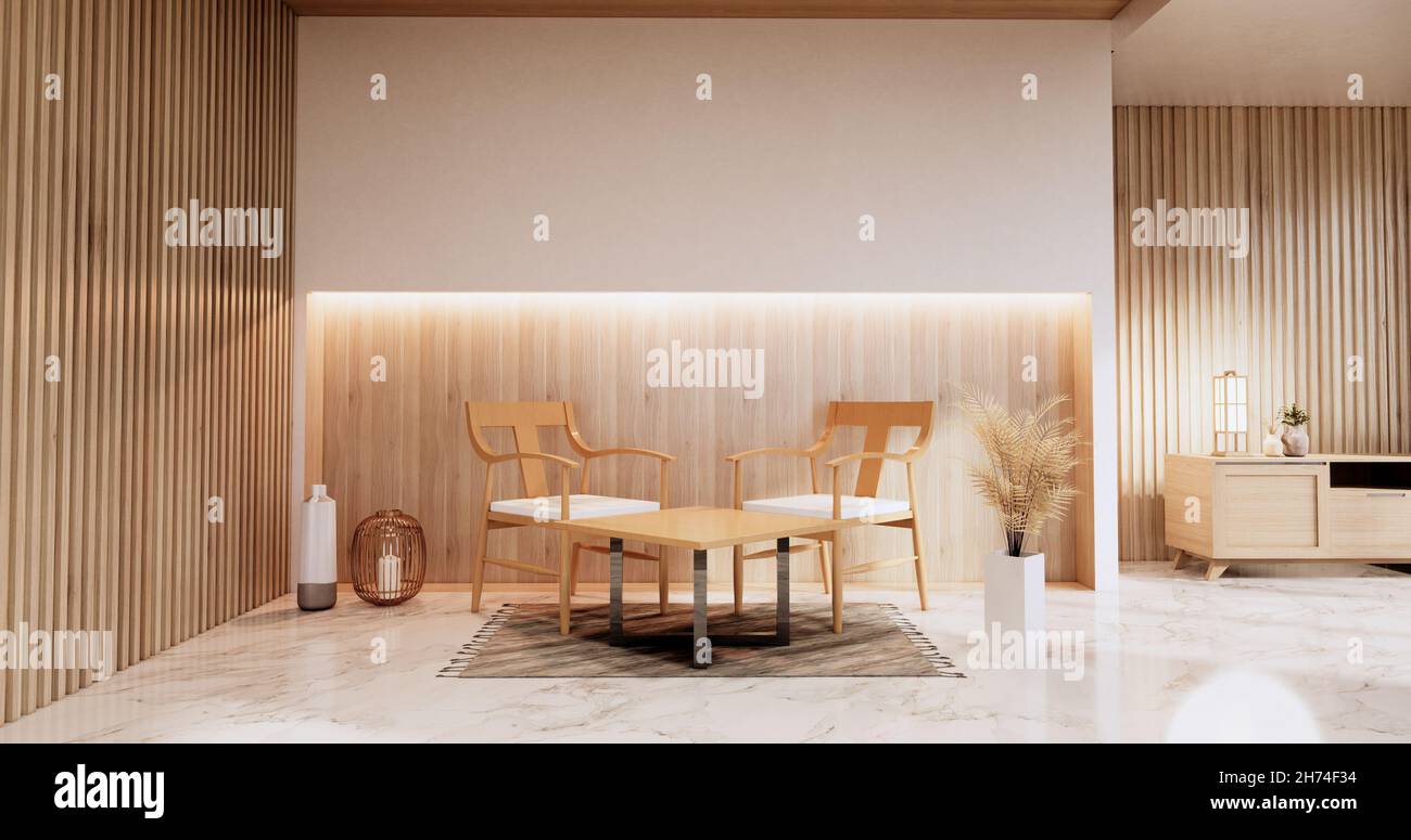 Image showcasing Modern living room minimalist design, 3d rendering Stock Photo - Alamy