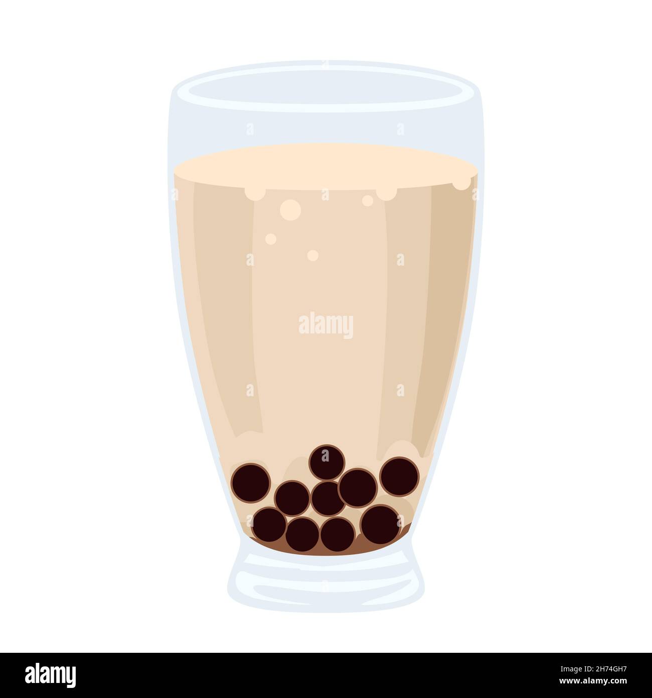 Premium Vector  Bubble tea. plastic cups with famous summer bubble asian  tea, popular taiwanese pearl milk with ball