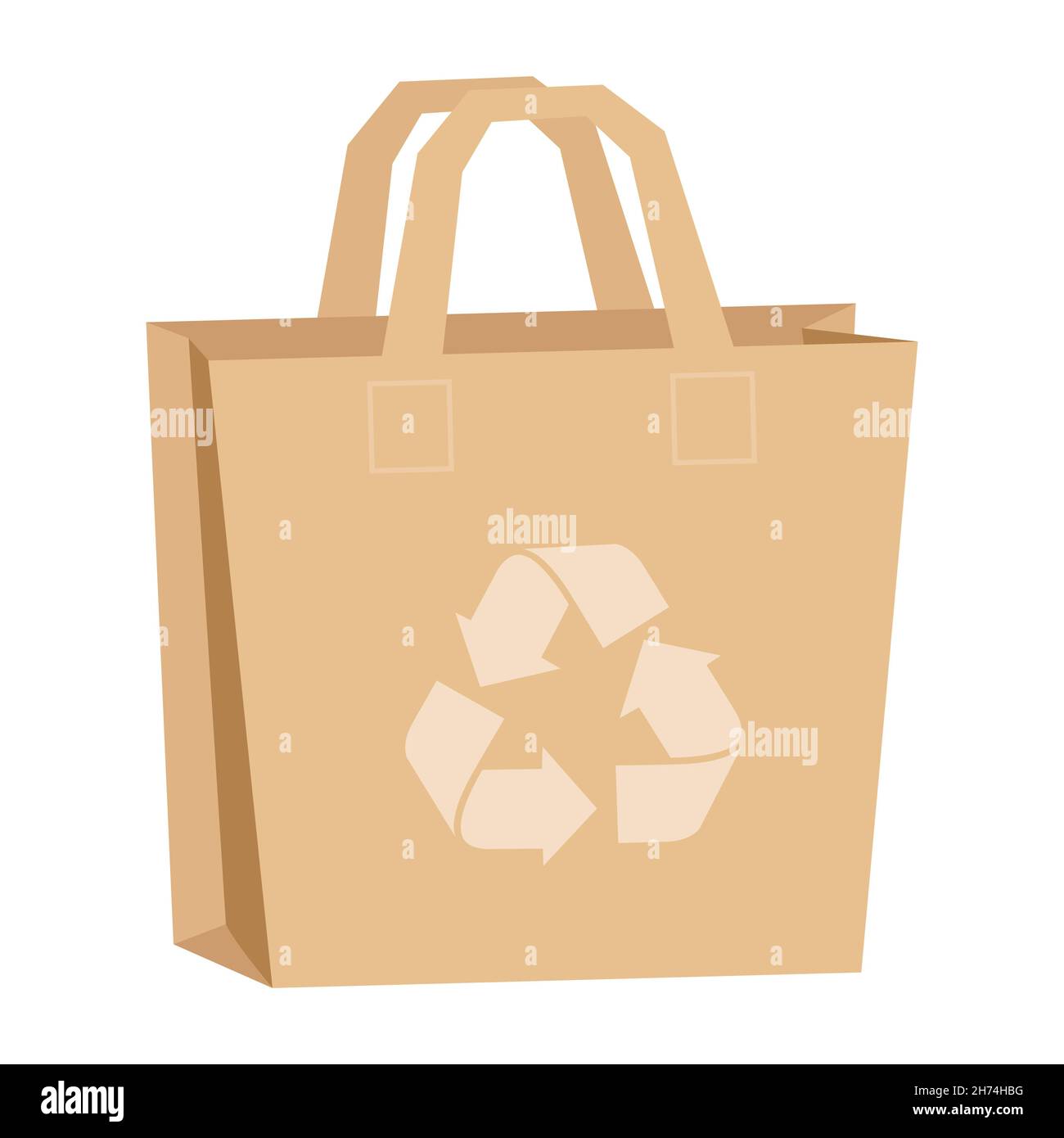 paper bag with recycle logo Stock Vector Image & Art Alamy