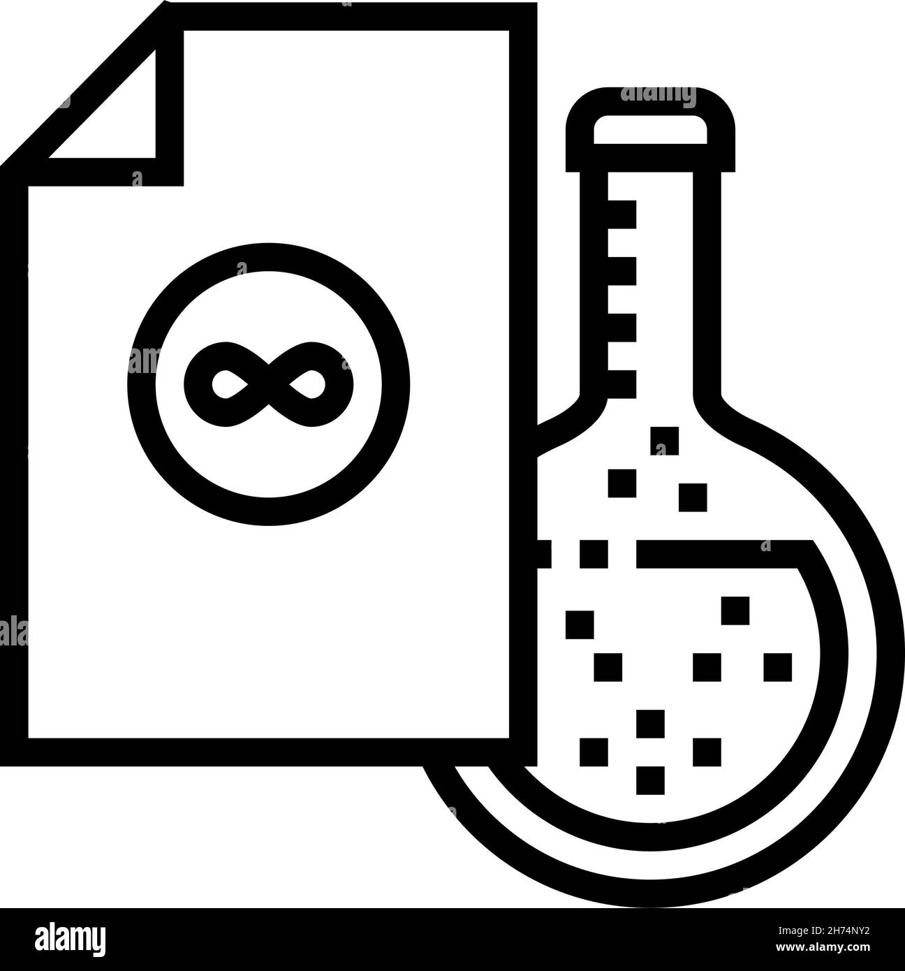 acid-free paper sheet line icon vector illustration Stock Vector Image ...