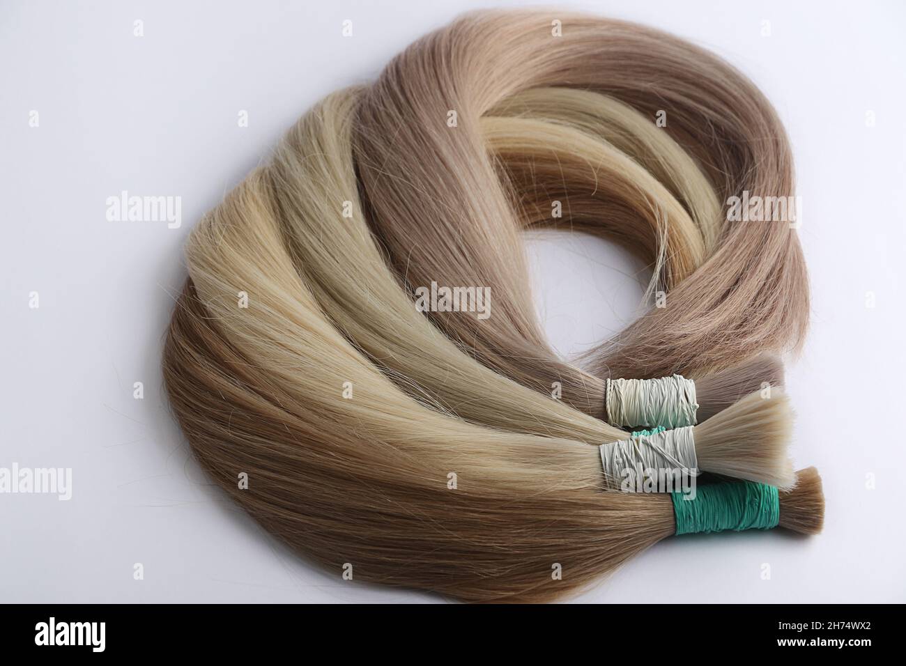 Different types of hair sections on the white background Stock Photo Alamy