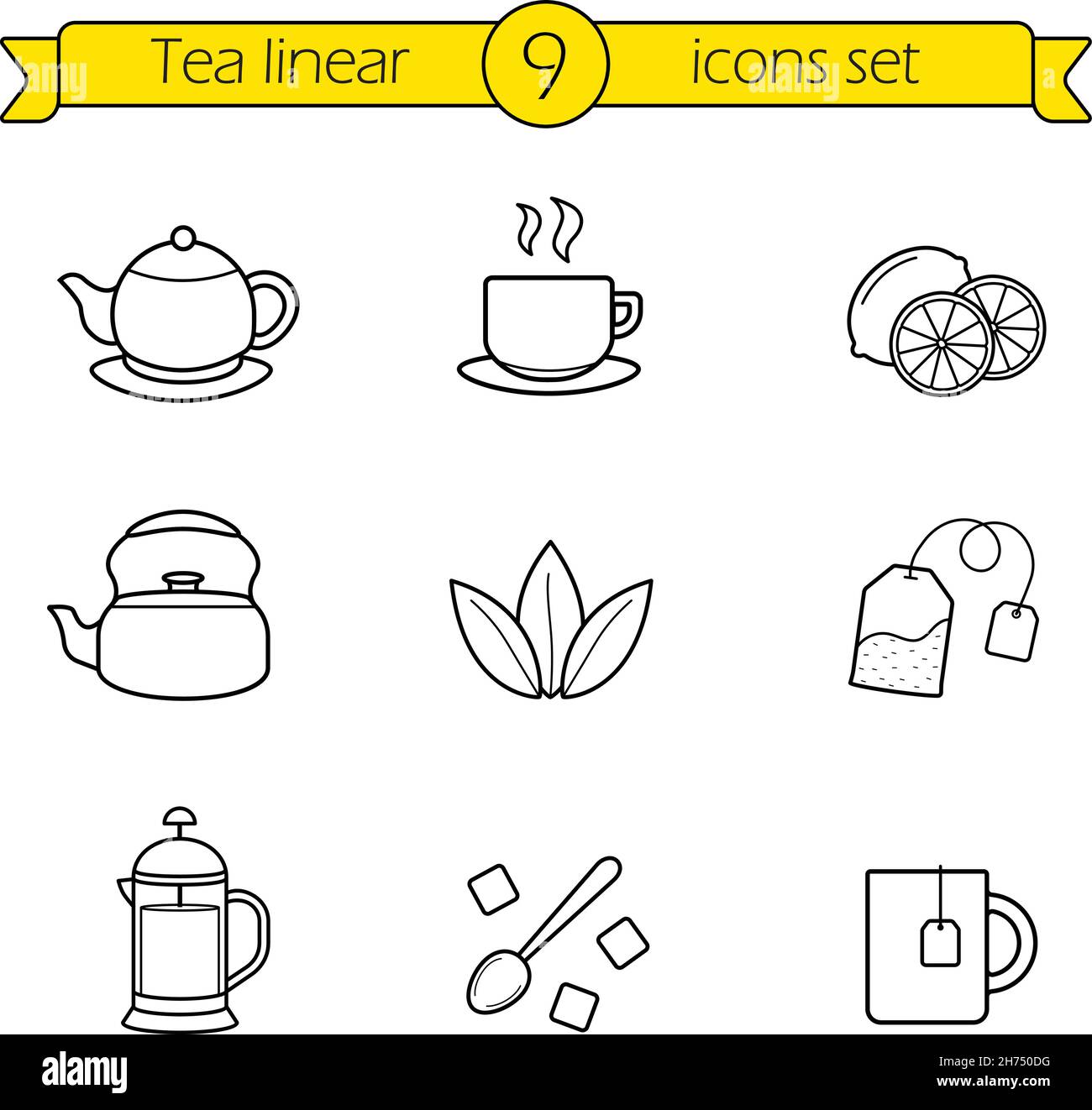 Vintage teaspoon Stock Vector Images - Alamy