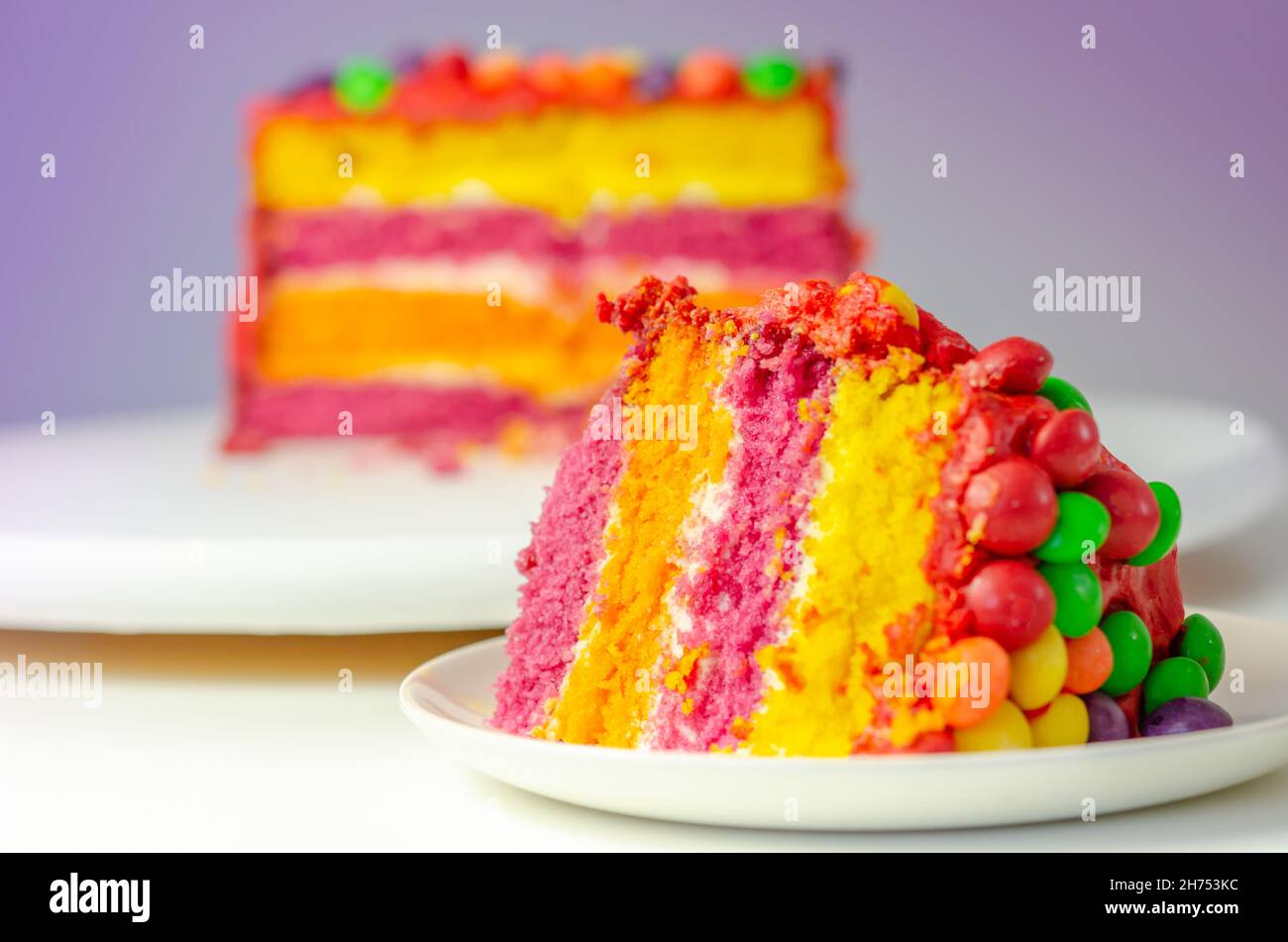 Cake Covered In Smarties Hi Res Stock Photography And Images Alamy