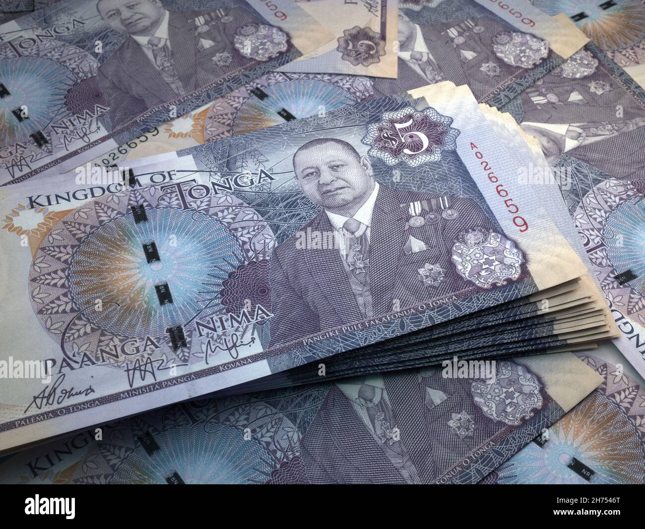 Money of Tonga. Paanga bills. TOP banknotes. 10 Tongues. Business ...