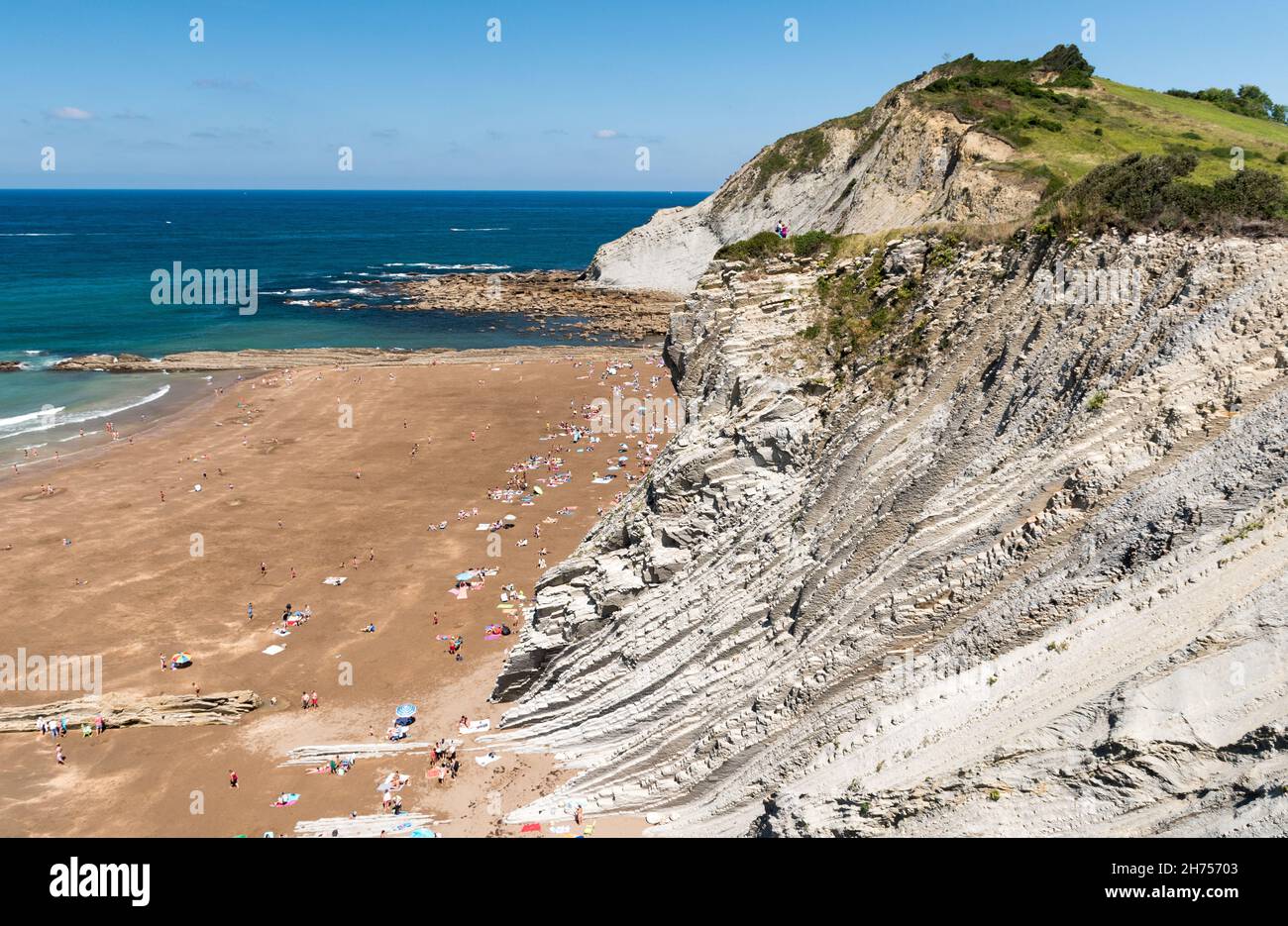 The Itzurun Beach Of Zumaia Small Town Alon The Northern Coastline Of The Itzurun Beach Of Zumaia Small Town Alon The Northern Coastline Of
