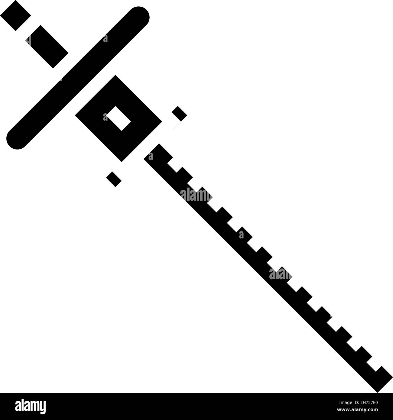 marking gauge carpenter accessory glyph icon vector illustration Stock ...