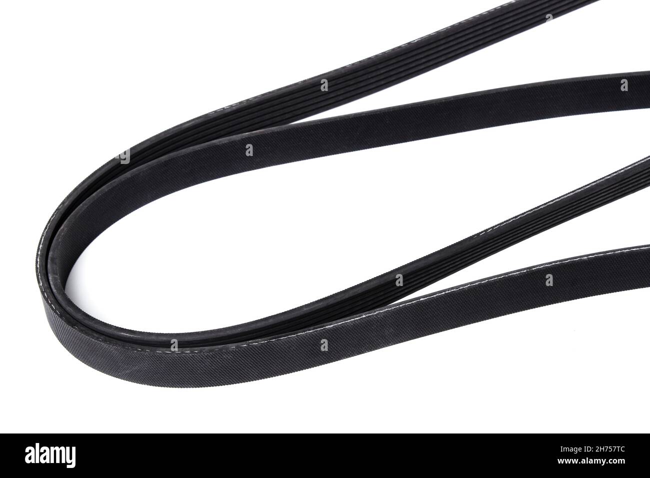 Car generator belt isolated on white background Stock Photo Alamy