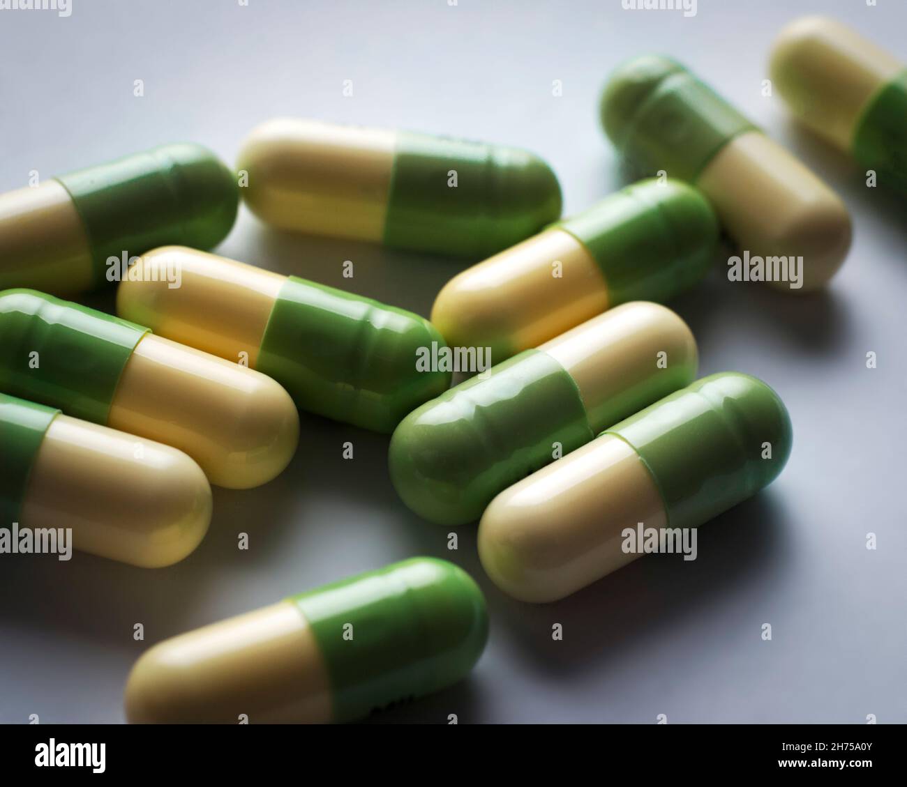 Close-up of fluoxetine pills Stock Photo