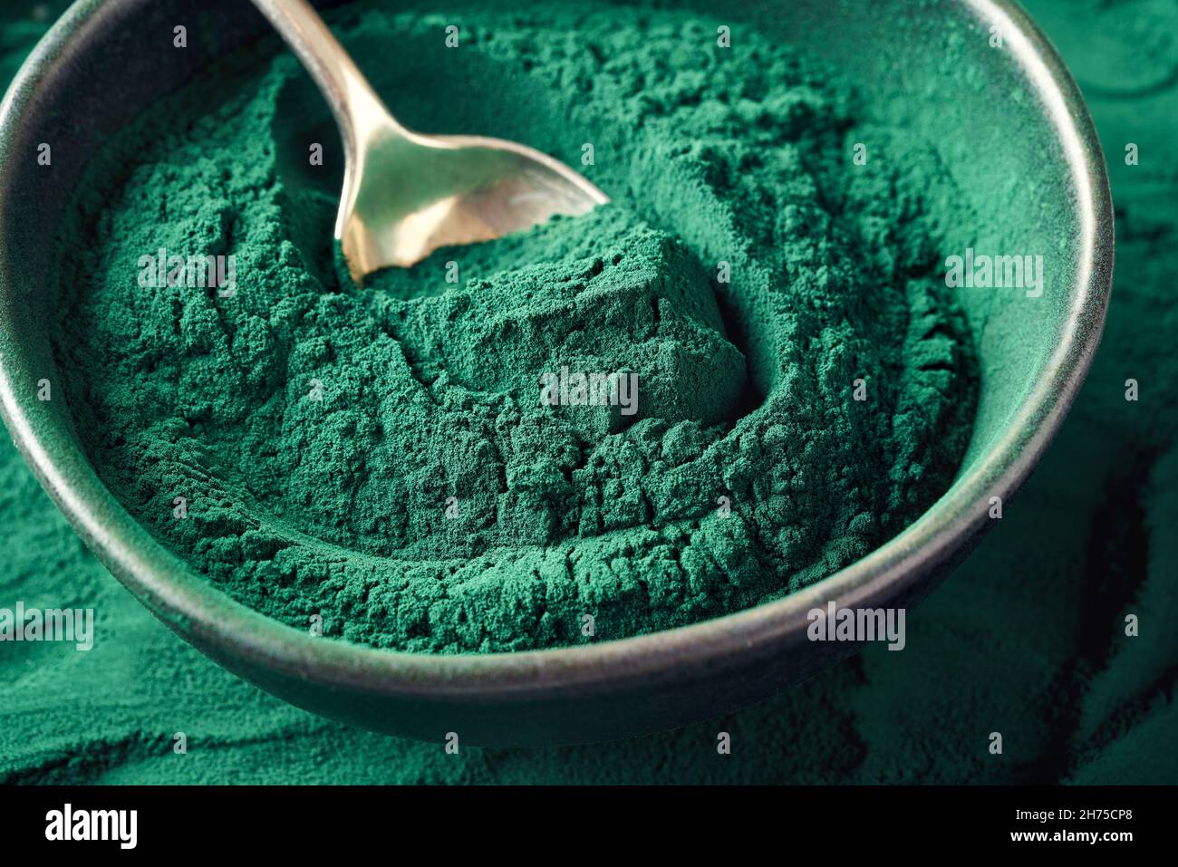 Blue spirulina powder hi-res stock photography and images - Alamy
