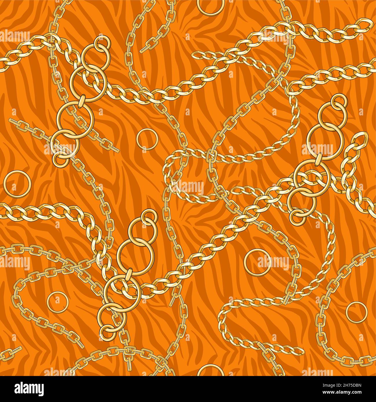 Metal realistic golden chain hi-res stock photography and images - Alamy