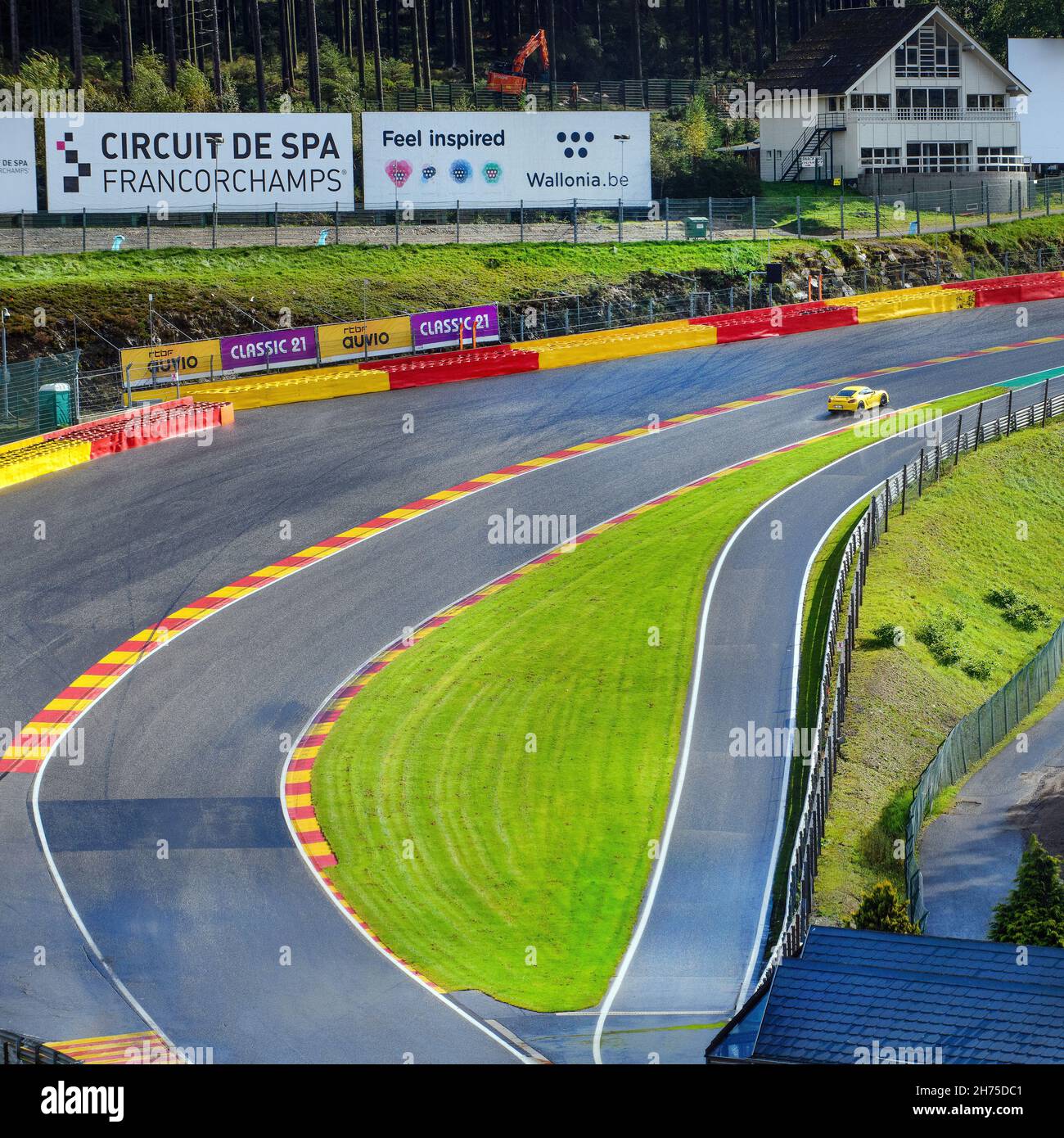 Motorsport Rennstrecke Circuit de Spa-Francorchamps, Stavelot Malmedy, Wallonien, Belgien, Europa Stock Photo