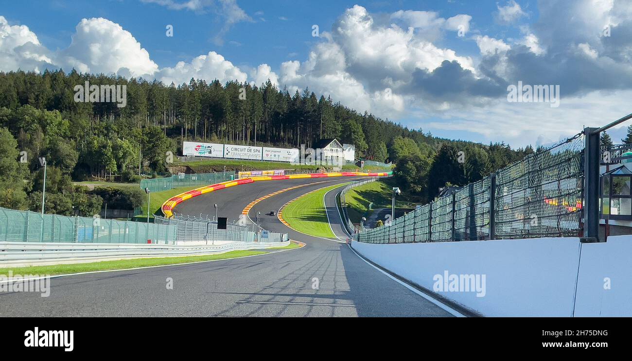 Motorsport Rennstrecke Circuit de Spa-Francorchamps, Stavelot Malmedy, Wallonien, Belgien, Europa Stock Photo