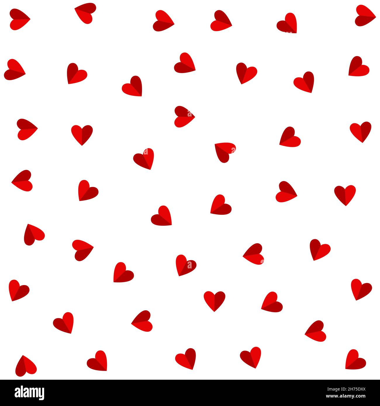 Red hearts on a white background. Vector stock illustration Stock Vector Image & Art Alamy