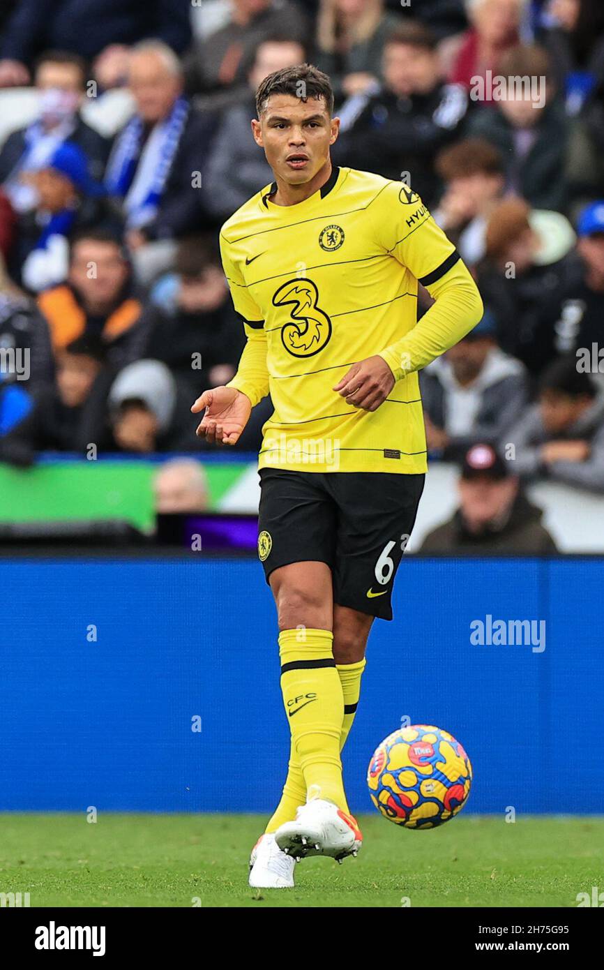 Thiago Silva #6 of Chelsea in action during the game Stock Photo