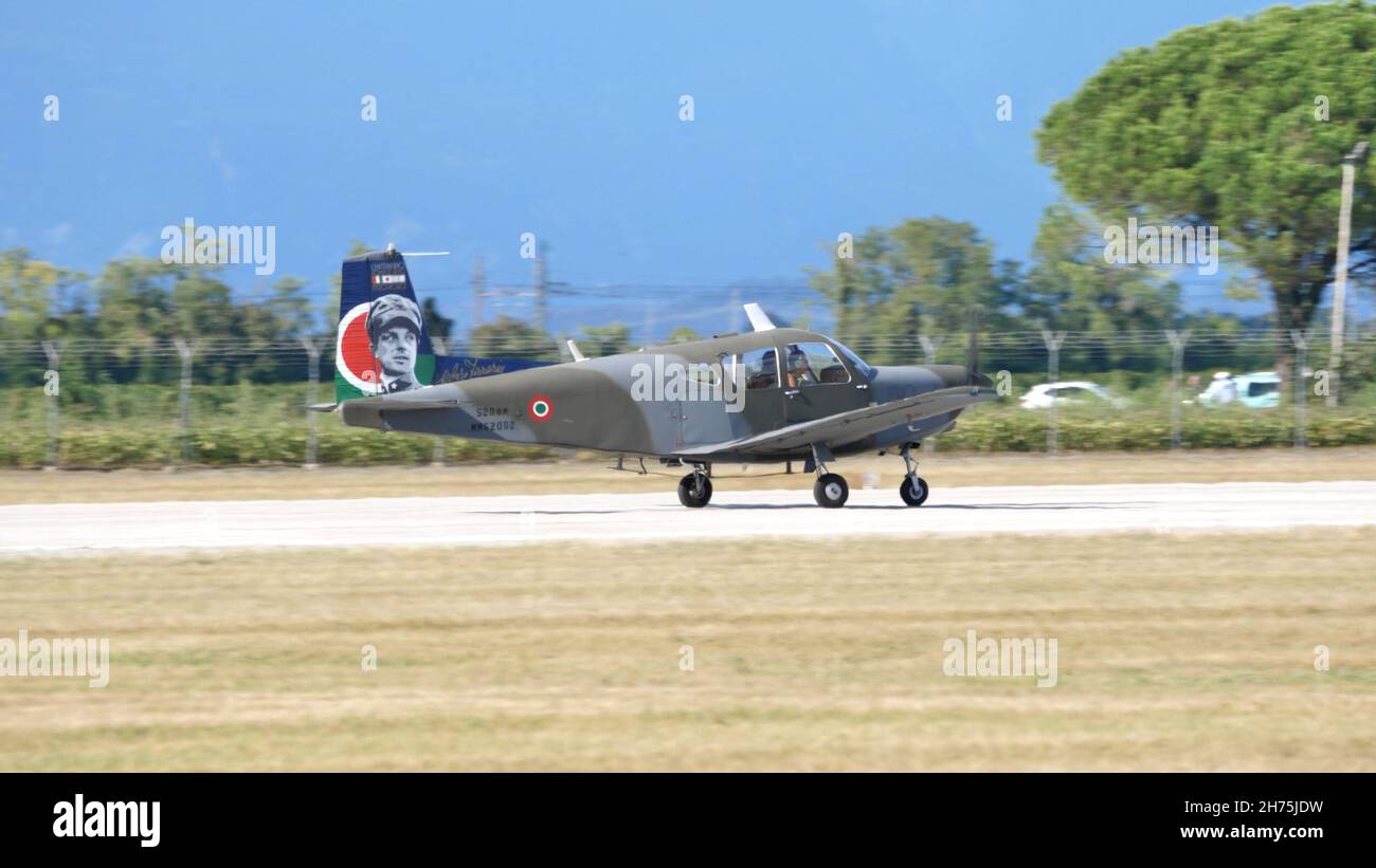 Rivolto del Friuli, Udine, Italy SEPTEMBER, 17, 2021 Military propeller