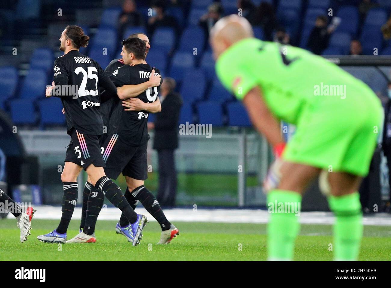 Juventus U23 celebrates after scoring his side's first goal of the match  Stock Photo - Alamy