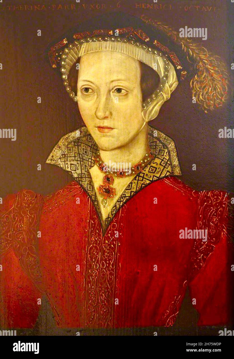 Queen Catherine Parr attributed to Guillaume Scrots, Stock Photo